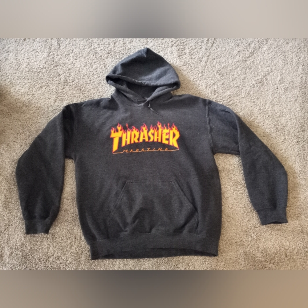 Thrasher Hoodie with Flame Logo
